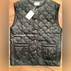 NWT Black FRNCH Paris Quilted Vest